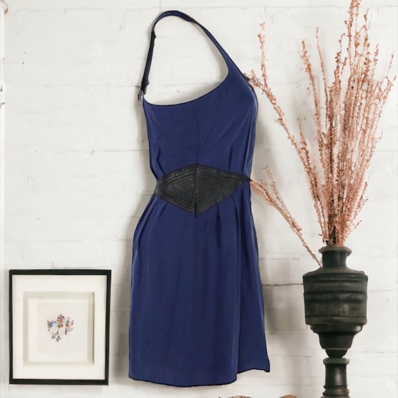 PARKER SILK RACER BACK MINI DRESS SIZE SMALL - Picture 2 of 9